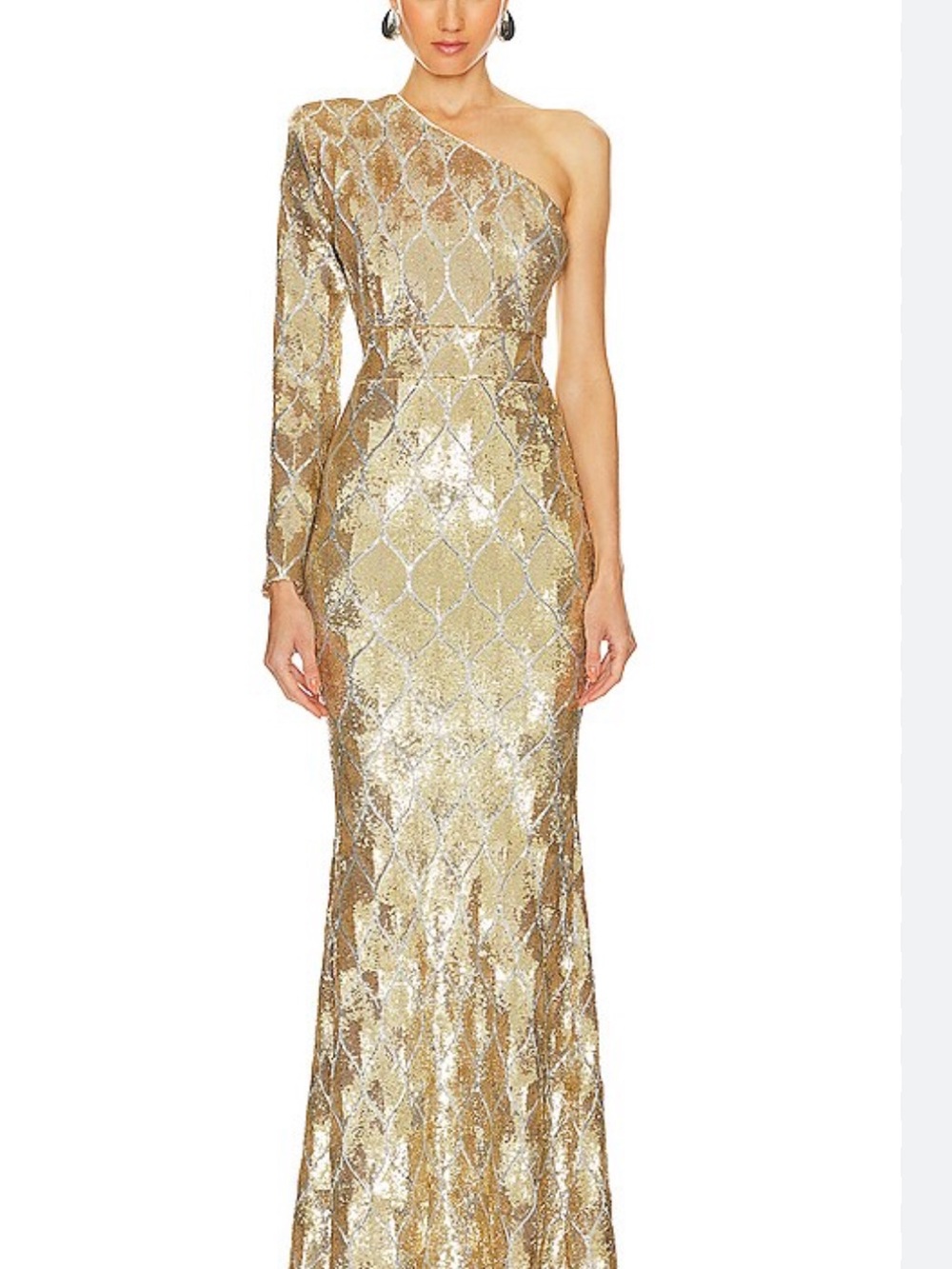 Zhivago Mean Streets Gown Gold Sequins - Picture 2 of 12